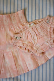 Set pleated skirt&Panty pink jacquard