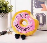 "Bite Me" Novelty Plush Donut Gift