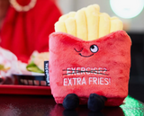 "Exercise Extra Fries" Novelty Plush Fries Gift