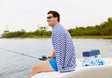 Xl Upf 50+ Sunscreen Towel (Navy Stripe)