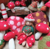 Toadstool Fairy ornament