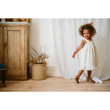 Greta pinafore-oat linen