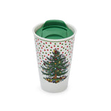 Polka dot travel mug