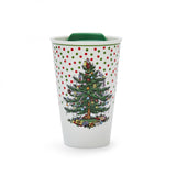 Polka dot travel mug