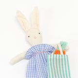 Bunny mini suitcase doll