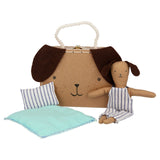 Puppy mini suitcase doll
