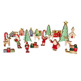 Festive Village Wooden Advent Calender