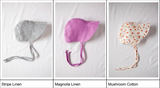 Full Brimmed linen Bonnet