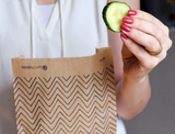 Paper sandwich bags(XLarge,Chevron )