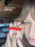 Apple hair clip