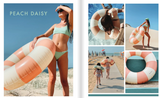 Anna Swim Ring ( Peach Daisy ) 60cm