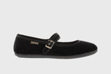 Velvet Maryjane shoes (black)