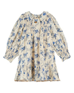 ROBE ORCHID BLEU SMOCKEE