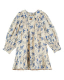 ROBE ORCHID BLEU SMOCKEE