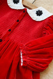 Tunique english red velvet