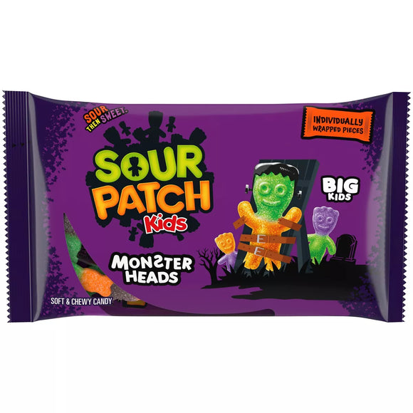 SOUR PATCH KIDS Candy Halloween Monster Heads - 10oz/50ct 4.9 out of 5 stars with 36 reviews
