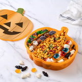 Figural Pumpkin Halloween Snackle Box Food Storage Container