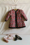 Dress Coat and scarf pink stripe