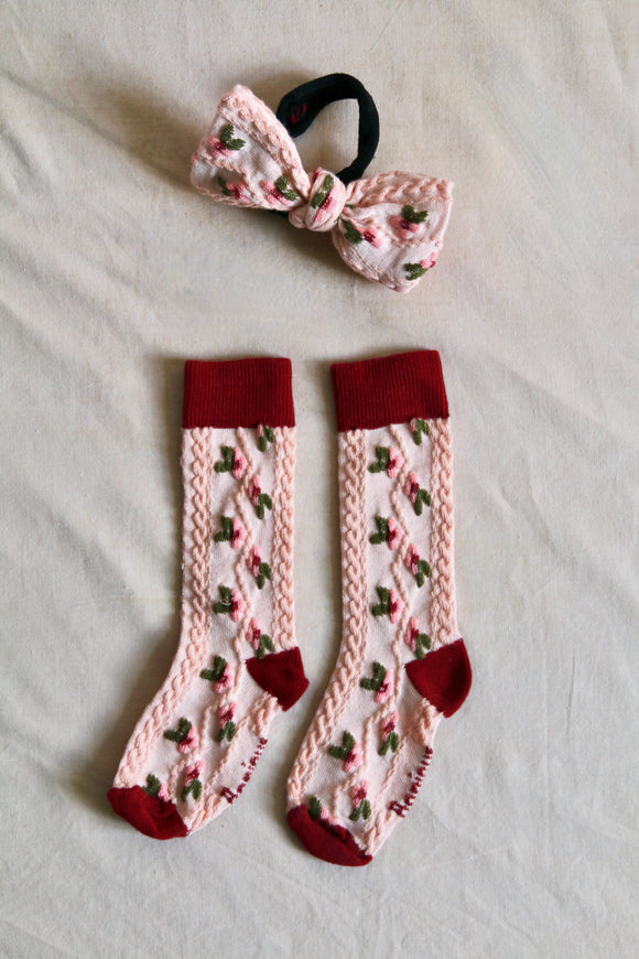 Farandols socks matching hair tie(4colors)