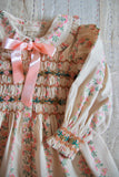 Romantic long tunic Farandole Stripes flowers