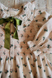 Romantic long tunic Hazelnut flower