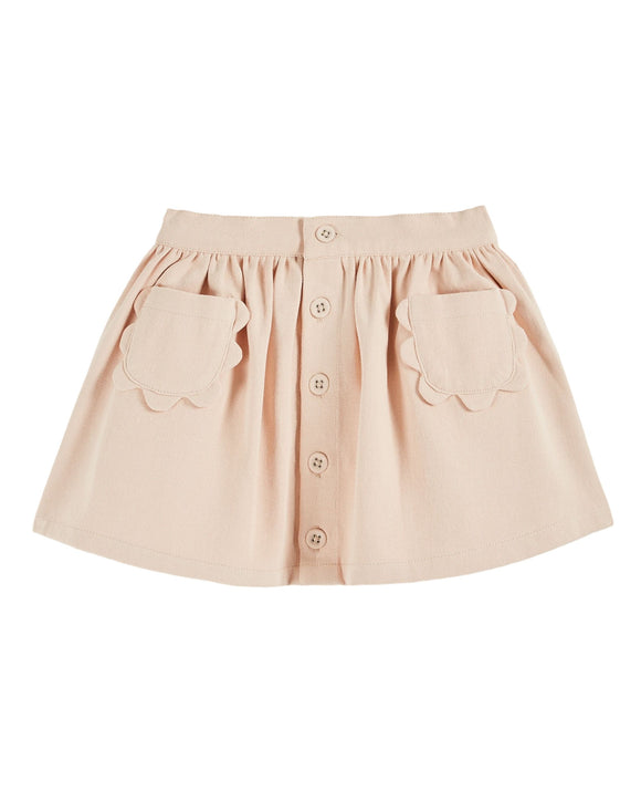 Canvas flower pocket skirt