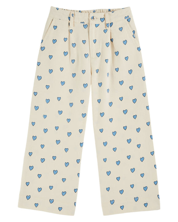 Heart wide trousers