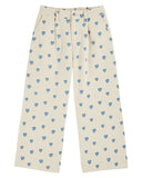 Heart wide trousers