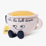 "Calm The Hell Down" Novelty Plush Tea Cup Gift