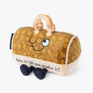 "Fake It Til You Make It" Novel Plush Handbag Gift
