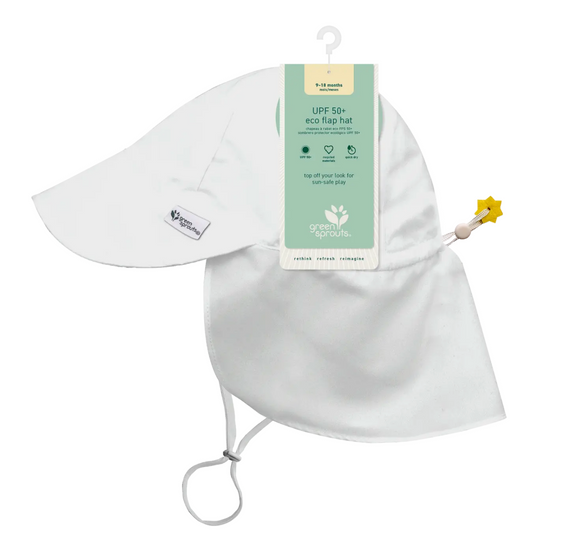 New Flap sun Protection hat (white)