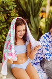 Kids Hooded UPF 50+ Sunscreen Towel (Watermelon)