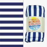 Xl Upf 50+ Sunscreen Towel (Navy Stripe)