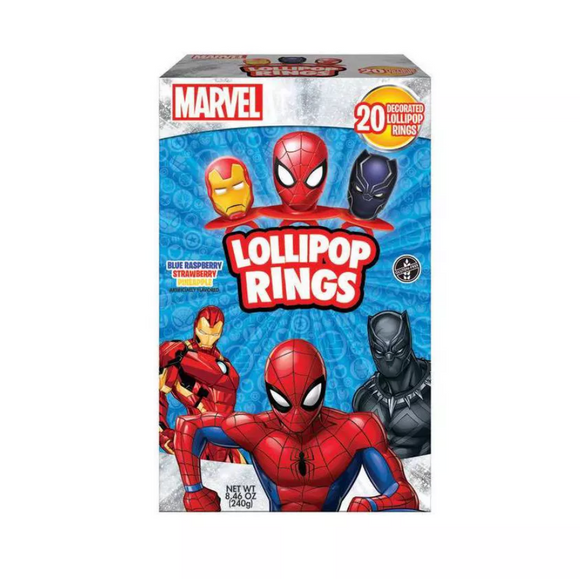 Marvel Valentine's Lollipop Rings - 8.46oz/20ct