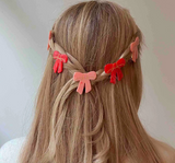 Pink Ribbon Hair Clip