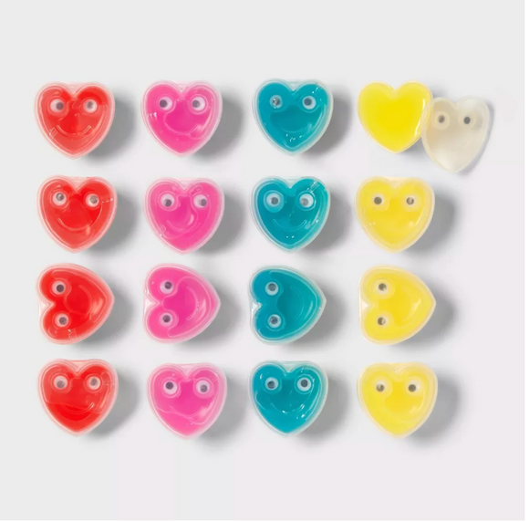 16pc Heart Putty Valentine's Day Party Favor Sets - Spritz™