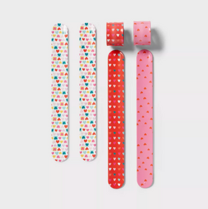 6pc Slap Bracelets Valentine's Day Party Favor Sets - Spritz™