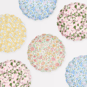 Meri Meri x Liberty Mixed Set Reusable Small Plates (x 4)