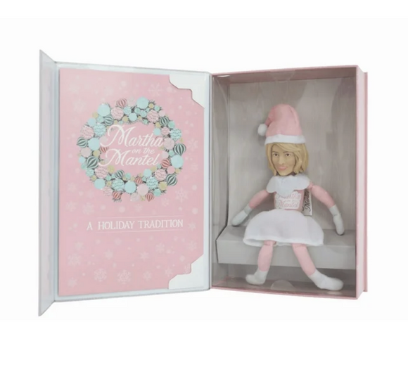 Martha Stewart Martha on The Mantel 10” Christmas Pink Plush Figurine