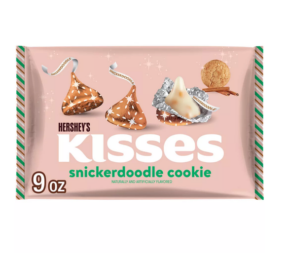 HERSHEY'S KISSES Christmas Chocolate Snickerdoodle Cookie - 9oz