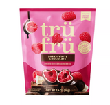 Tru Fru Freeze Dried Raspberries in Dark & White Chocolate - 3.4 oz