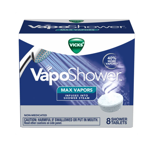 Vicks VapoShower Max Vapors, 8 Shower Tablets