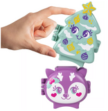 Polly Pocket Holiday Connects Bundle, Stackable Compact Playset