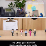 Polly Pocket The Office Compact Playset 6 Character Dolls and 9 Accessories