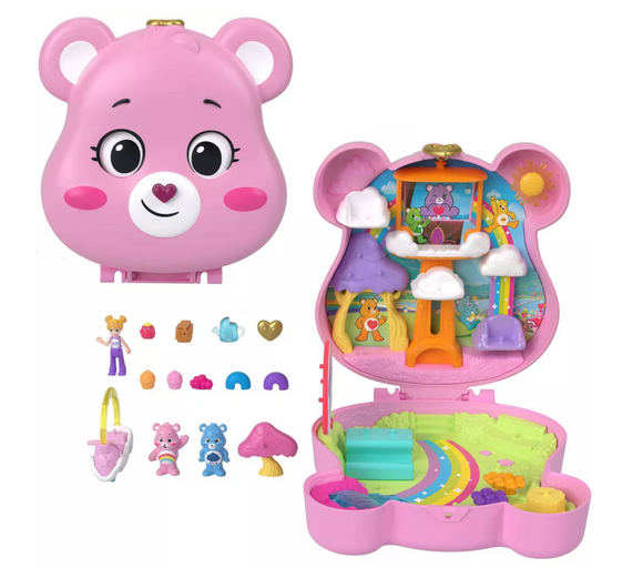 Polly Pocket Care Bears Dolls and Playset