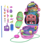 Polly Pocket Dolls & Playset with Pets & 13 Accessories, 2-in-1 Momma Monkey & Baby Wearable Purse