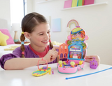Polly Pocket Dolls & Playset with Pets & 13 Accessories, 2-in-1 Momma Monkey & Baby Wearable Purse