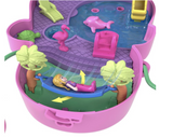Polly Pocket Dolls & Playset with Pets & 13 Accessories, 2-in-1 Momma Monkey & Baby Wearable Purse