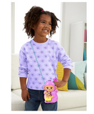 Polly Pocket Dolls & Playset with Pets & 13 Accessories, 2-in-1 Momma Monkey & Baby Wearable Purse