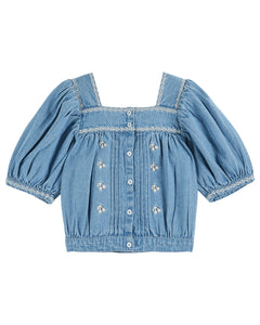 (2nd drop)Blouse Chambray Brodee